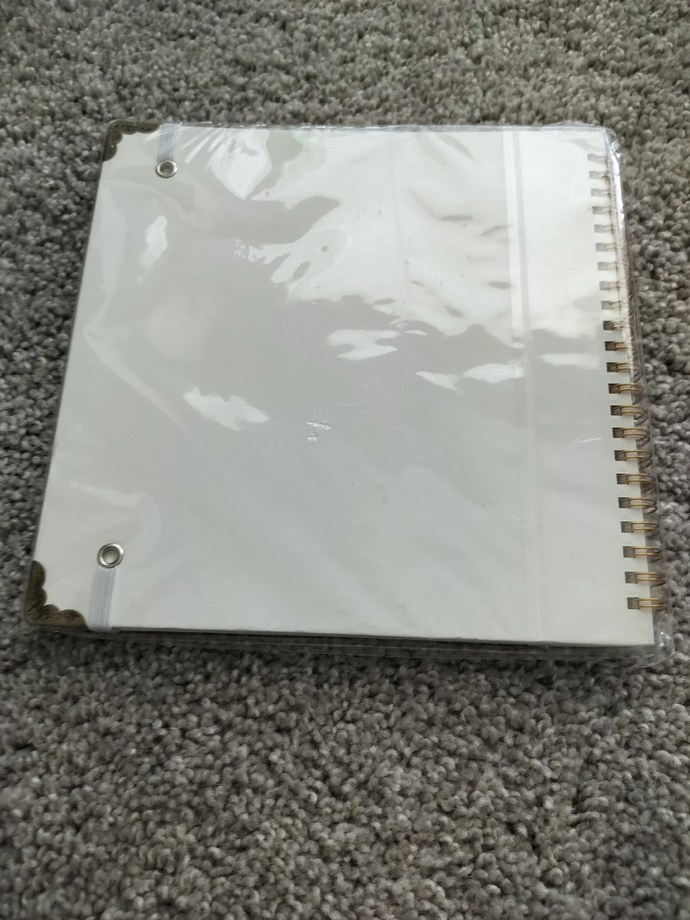 White Scrapbook 8 X 8 Inch BRAND NEW Sealed In Plastic